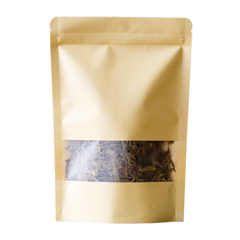 馬丁兄弟牛皮紙袋茶葉密封袋自封袋防潮大號食品分裝袋普洱零食保鮮收納袋 30只裝 【20*30cm】