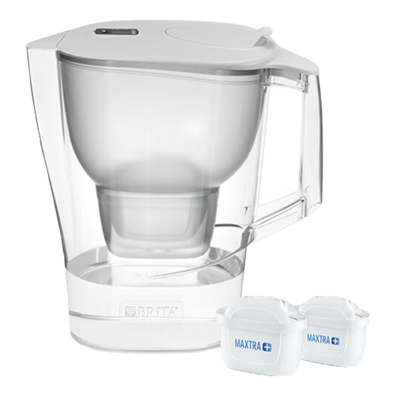 碧然德(BRITA)過濾凈水器 家用濾水壺 Kalea 晨汐系列XL 3.5L(灰)+多效濾芯12枚(含組套)