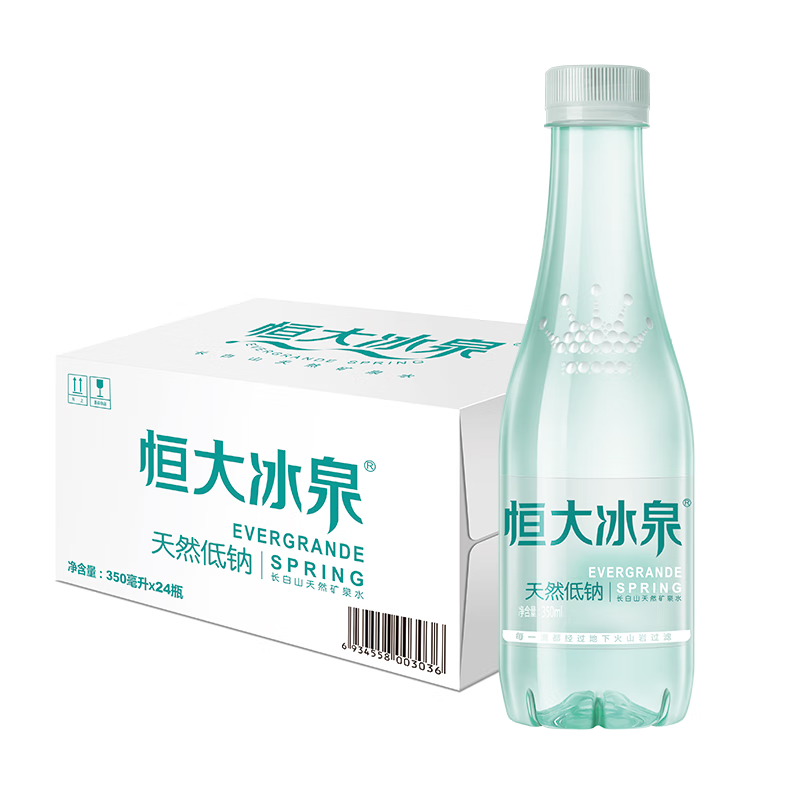 EVERGRANDE SPRING/����Ȫ ��Ȼ ��Ȫˮ ��������װ 350ml 24ƿ