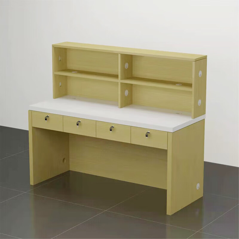 手表维修柜新款手机店靠墙维修工作台木质电脑受理收银桌子手表接