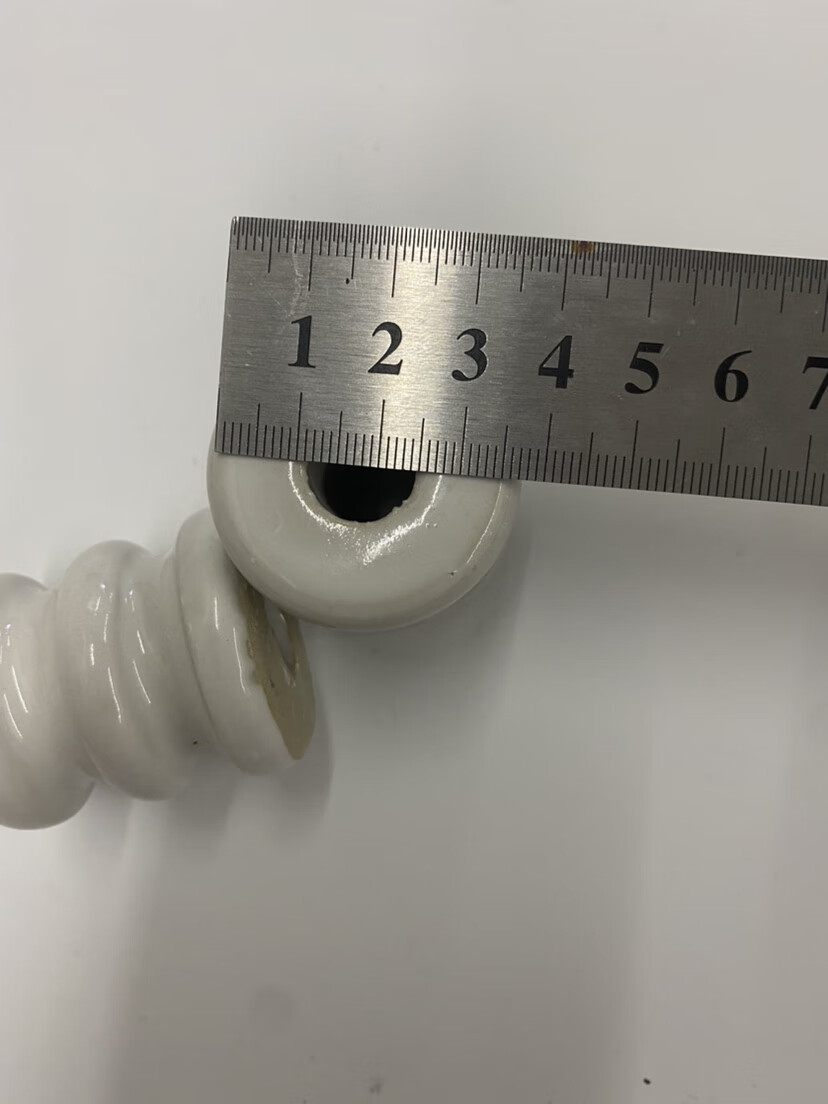 甜苗苗电工拉线专用瓷瓶户外拉线专用低压线瓷珠绝缘子 3.5cm瓷瓶两个