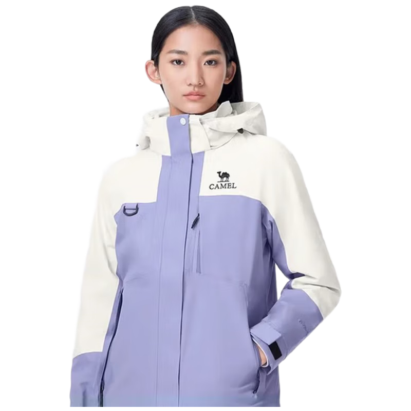 骆驼女装天选铠甲机能冲锋衣男女三合一防水登山服秋冬新款外套
