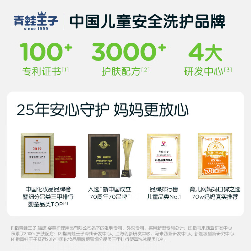 青蛙王子(FROGPRINCE)儿童婴儿洗发水沐浴露二合一 0-12岁椰油精华宝宝沐浴乳全家共享 【椰油植萃】儿童洗发沐浴露1L