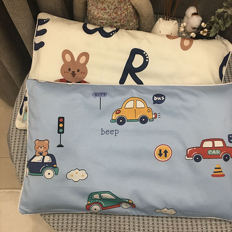 创京懿选儿童枕头套30x5060支儿童卡通枕套贡缎印花30x50cm/35x55/40