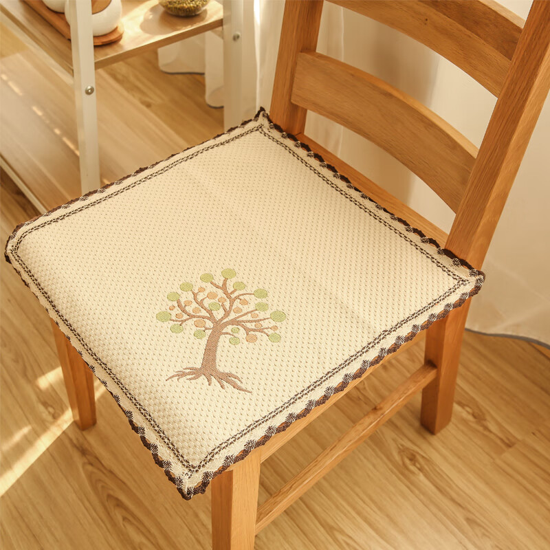 山头林村编织座椅垫  棉线编织椅垫坐垫餐椅 椅子坐垫电脑椅垫办公
