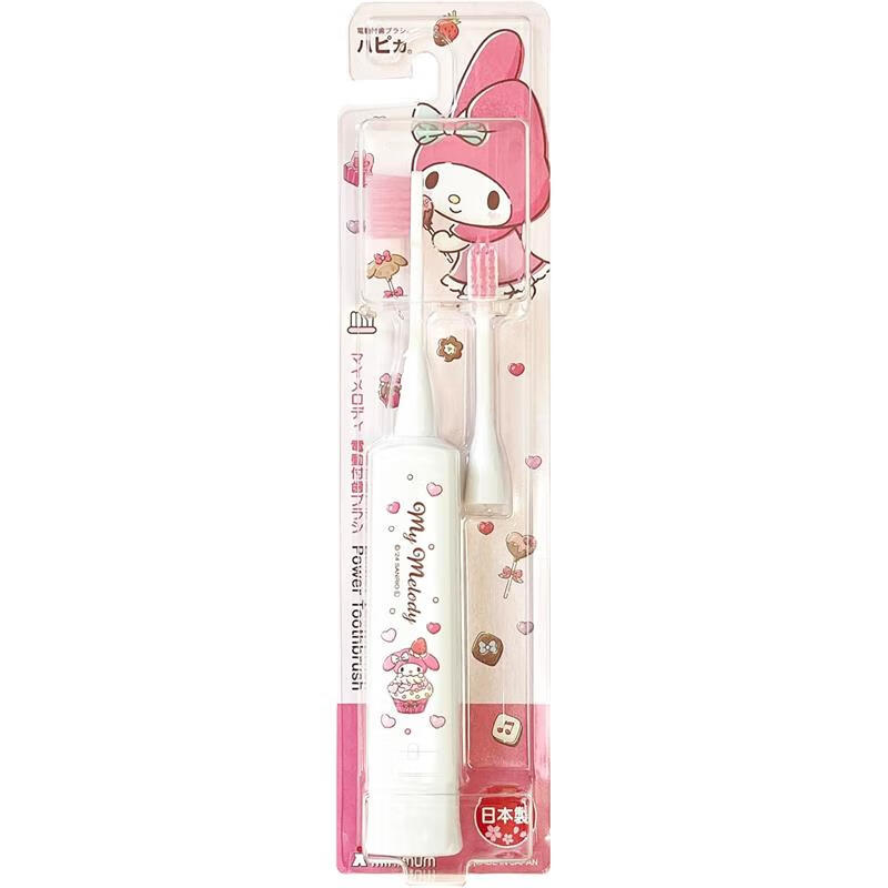 minimum【日本直邮】日本制婴幼儿童电动牙刷 玉桂狗库洛米美乐蒂凯蒂猫宝宝软毛牙刷 日本进口电动牙刷 DBK-5WMM【美乐蒂款】