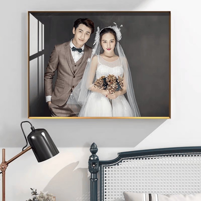 婚纱照相框挂墙主卧卧室定制洗照片加放大多宫格结婚照全家福制作 20