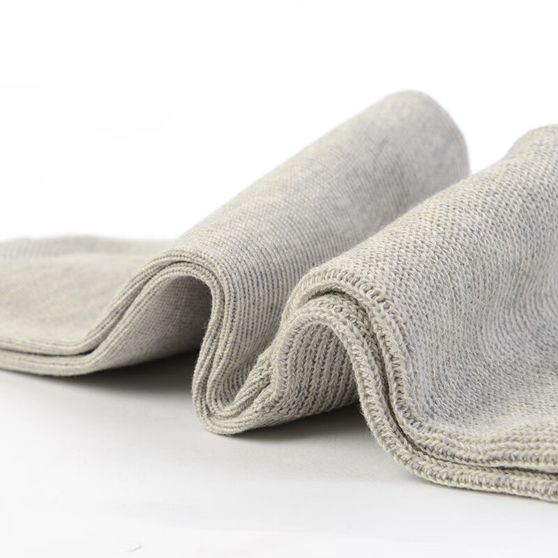 可代尔春夏壳聚糖超大码商务袜不勒脚加肥加大男女薄款袜 浅灰色 2双 XL /44-47
