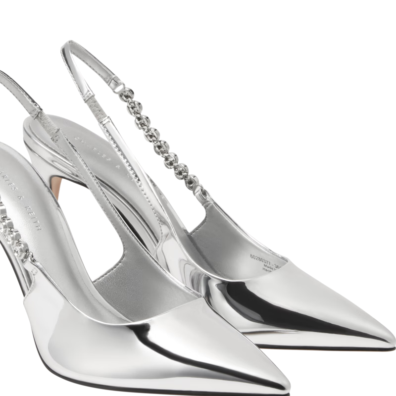 CHARLES&KEITHʸͷ߸ЬŮЬʥCK1-60280377 Silverɫ 37 (235) 369Ԫ