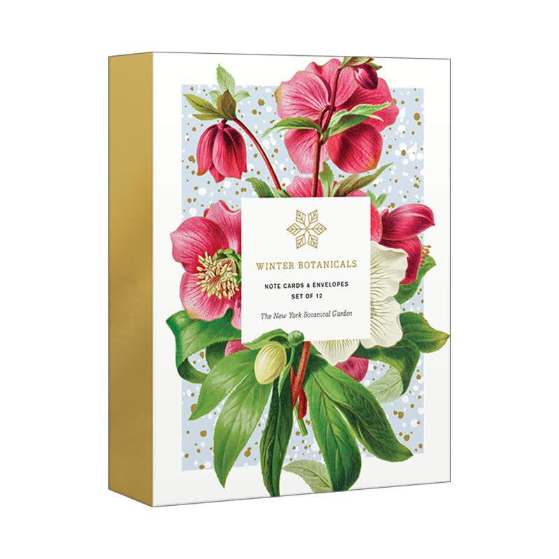 garden 冬季植物 卡片和信封 12份盒装 纽约植物园 纪念品 艺术 英文