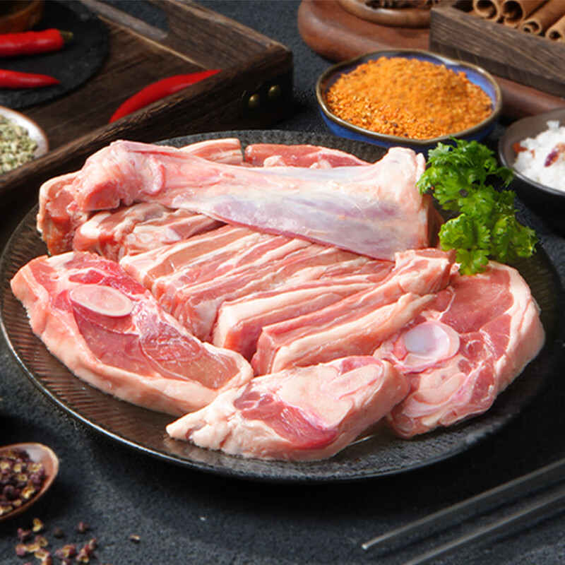 1号会员店宁夏盐池滩羊手抓羊肉净重800g 羊腿羊排搭配羔羊烧烤食材