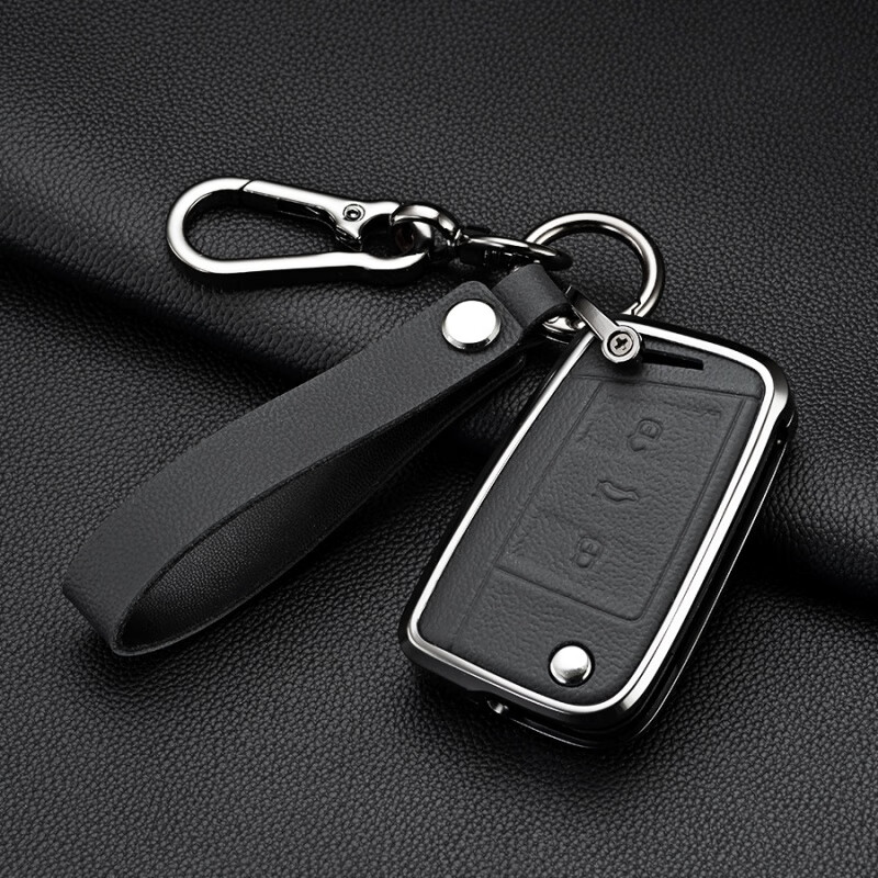 酷奇袋鼠 kq适用2024款一汽大众探歌车钥匙套23壳扣专用探影真皮男