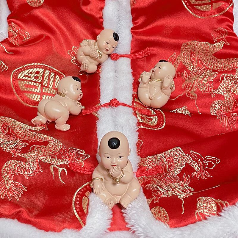 优依福求子助孕摆件早生贵子摆件 求子助孕福娃 安床四喜娃结婚喜庆