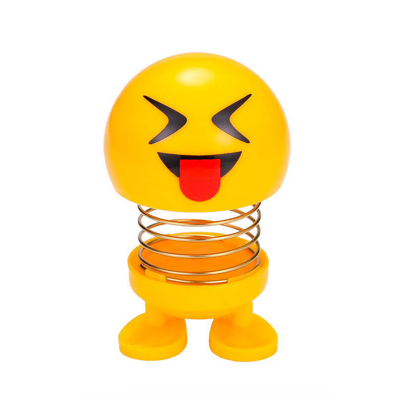 弹簧表情包 创意摇头可爱卡通公仔小米su7中控摆件 调皮