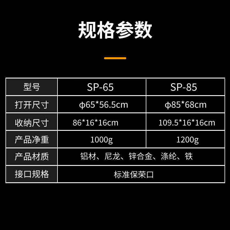 TARION图玲珑抛物线柔光箱球形柔光罩直播摄影视频补光灯方形格栅柔光箱保荣卡口通用型球形柔光箱 快拆球形 SP-65