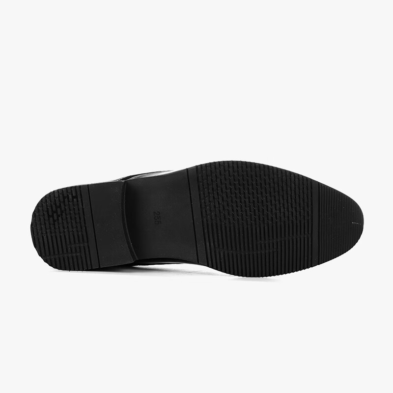 Walker Shop【品牌精选】皮鞋男新款简约百搭商务正装鞋男透气休闲鞋子男 黑色 44