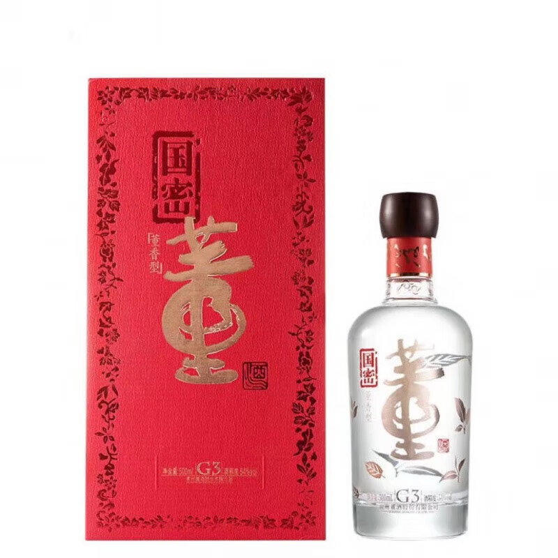 国密工艺 百草入曲 自饮送礼宴请 54度 500ml 1瓶 董酒国密g3单瓶装