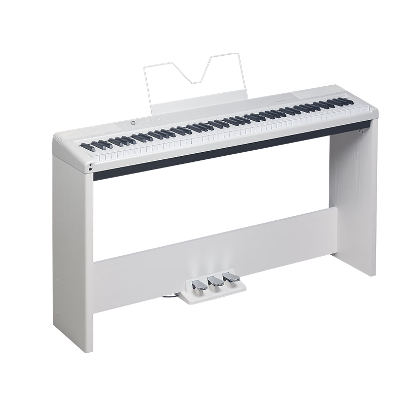 美得理（MEDELI）電鋼琴 SP-C120E 重錘88鍵便攜重錘電子鋼琴 白色琴頭+白腳架