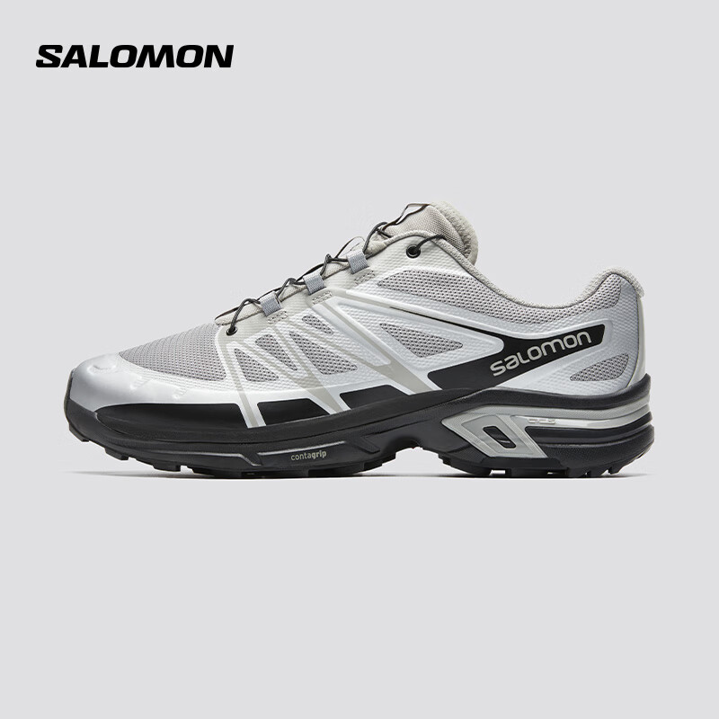 萨洛蒙（Salomon）男女款 户外运动舒适透气轻量潮流穿搭越野跑鞋 XT-WINGS 2 灰色 474351 9 (43 1/3)