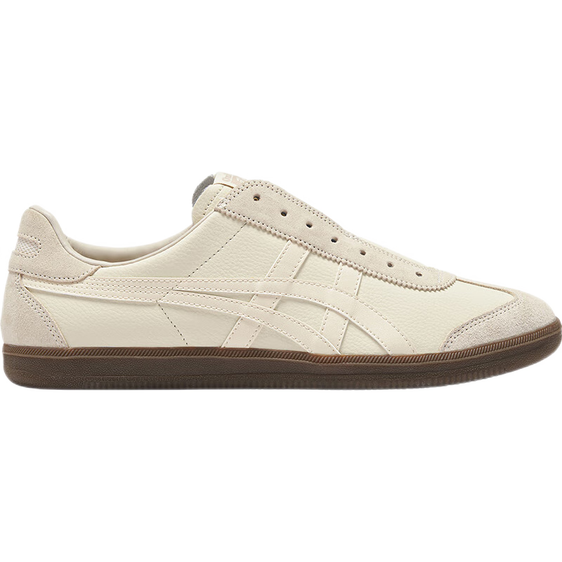 Onitsuka Tiger鬼塚虎德训懒人鞋男女 懒人运动休闲鞋TOKUTEN SLIP-ON 米白色 37.5
