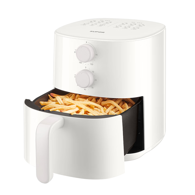 苏泊尔（SUPOR）空气炸锅免翻面 家用大容量全自动多功能蒸烤炸一体机金属内腔不用翻面烤红薯蒸汽嫩炸  KJ42D801