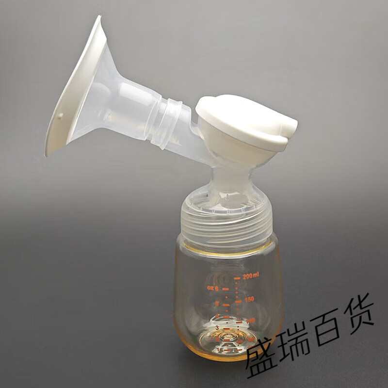 波咯咯1509/1508/1517吸奶器配件乳房罩吸力硅胶鸭嘴阀门三通奶瓶 (1509/1517)单边+PPSU瓶 M码喇叭罩22mm