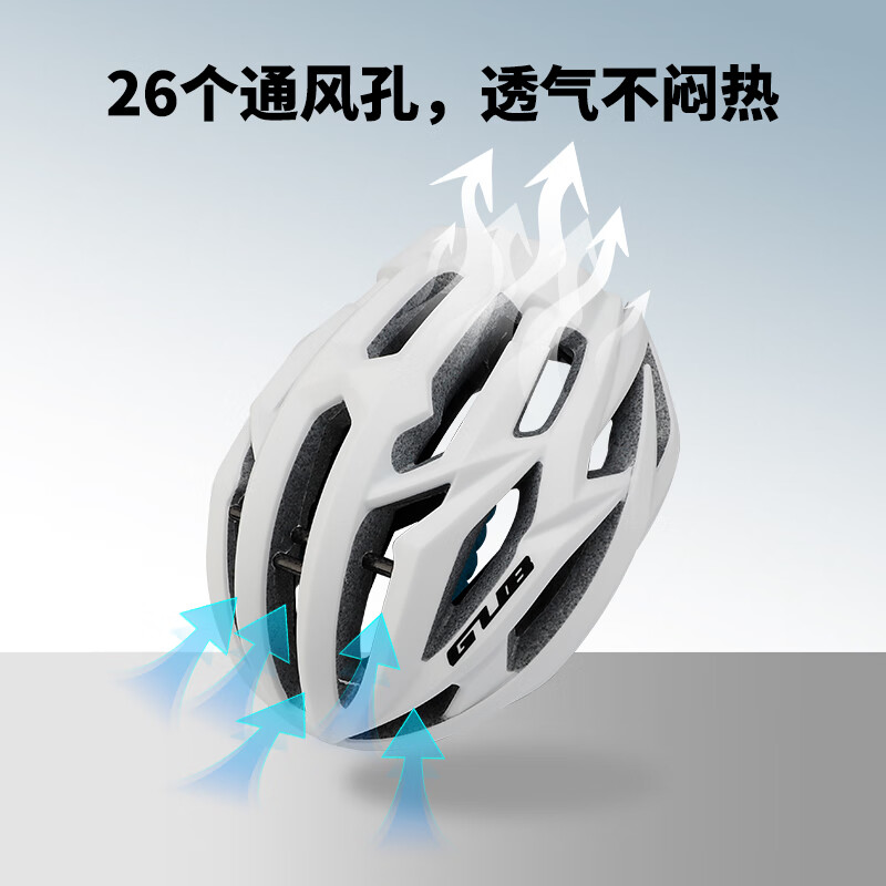 GUB SV7碳纤骨架骑行头盔公路自行车龙骨盔公路自行车男女安全帽 水泥灰(一体碳纤+银离子抗菌)