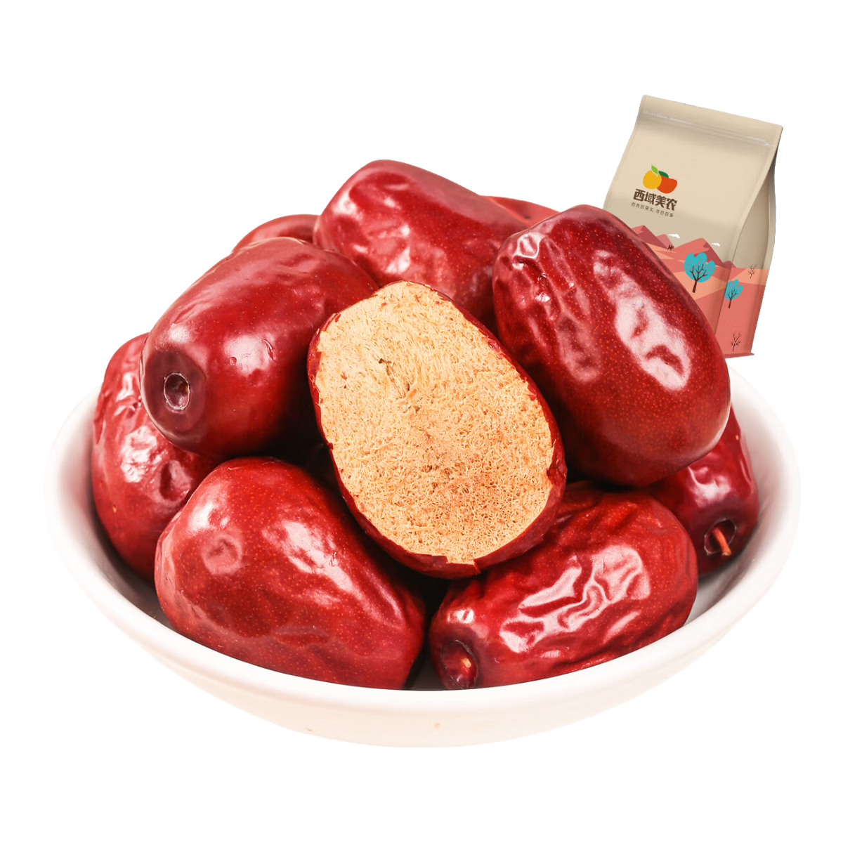 西域美農(nóng) 新疆和田大棗250g*3袋 禮品 新疆特產(chǎn)六星特級紅棗駿棗子 送禮