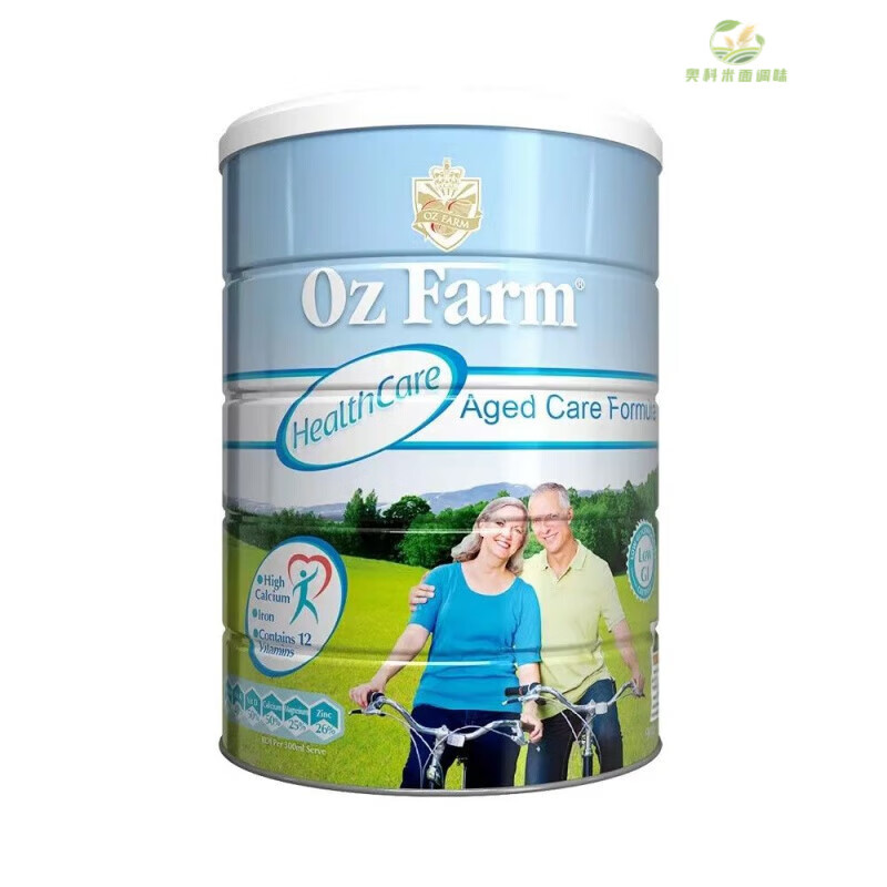 食怀澳洲澳美滋Oz Farm无蔗糖配方奶粉营养早餐粉 900g/罐(高钙低脂) 【购买2罐及以上每罐单价】