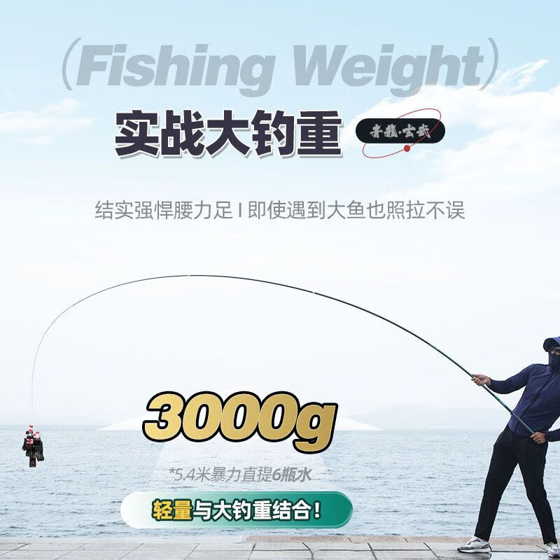 名伦岚官方香港名伦青龙攻鱼竿手竿十大旗舰渔具品牌超轻硬大物台钓鱼竿 5.7m 【6H19调大物版】+竿稍+礼包