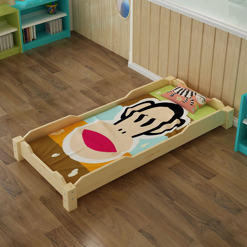 幼儿园床实木午睡床小学生叠叠床加厚托管班儿 原木叠叠床小班130