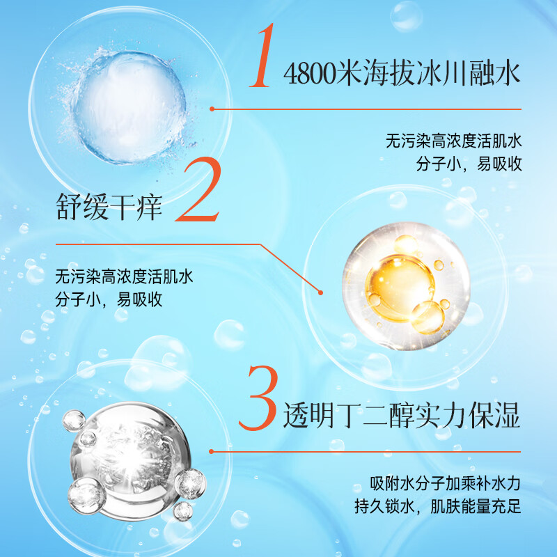 伊渼雅水华液玻尿酸温泉保湿喷雾保湿喷雾 两瓶300ml+1瓶150ml