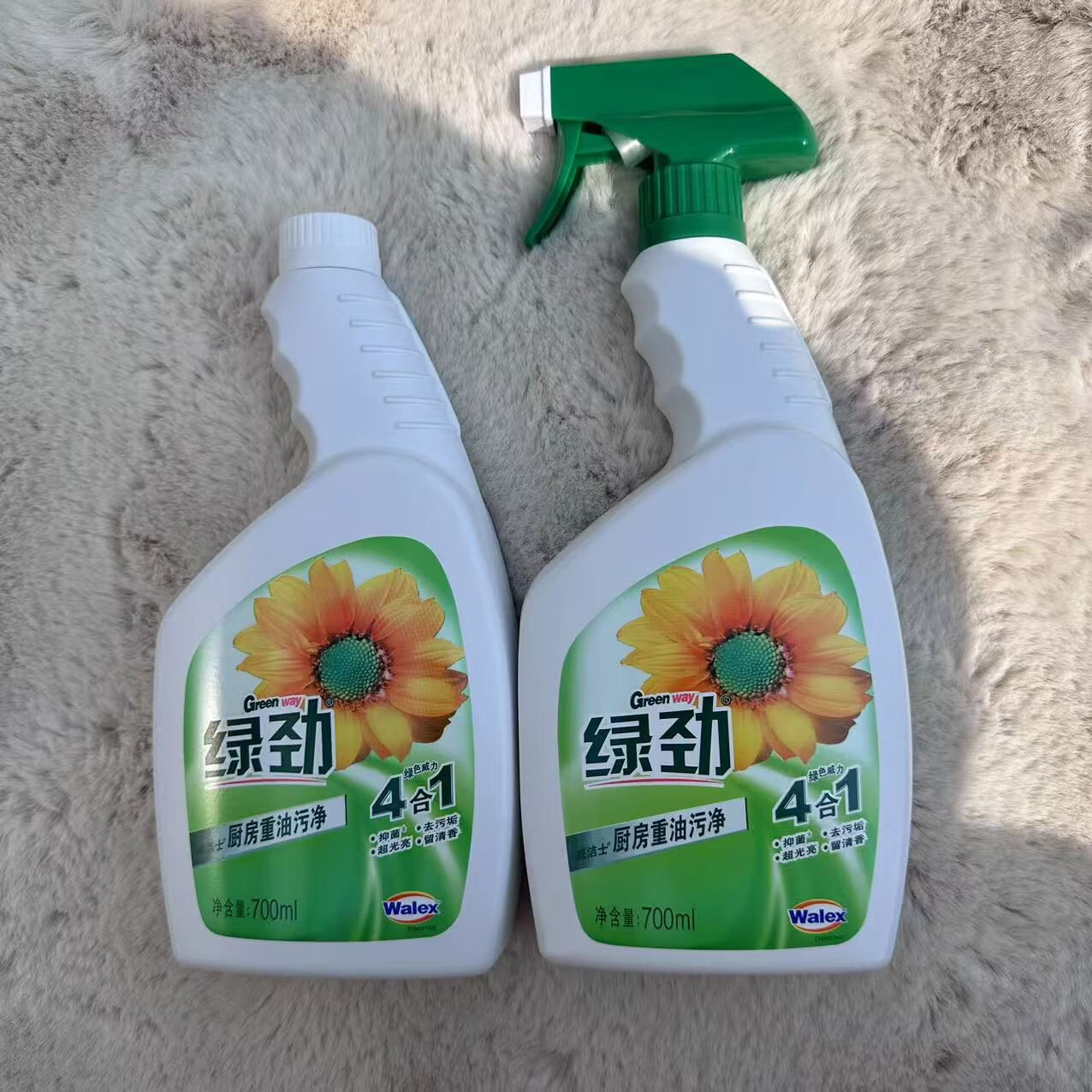 妈妈壹选绿劲厨房重油污净700ml瓶强力快速强力去油去抽油烟机家用清洗剂 700ml*2瓶+1个压头 700ml