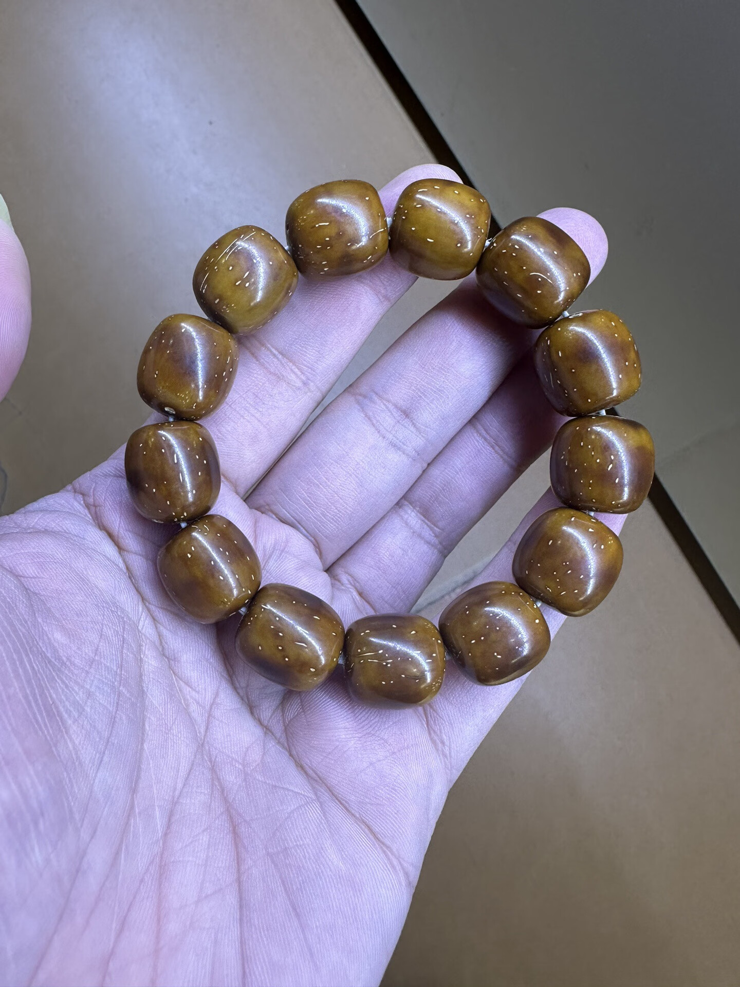 紫金鼠15*14mm左右火焰纹