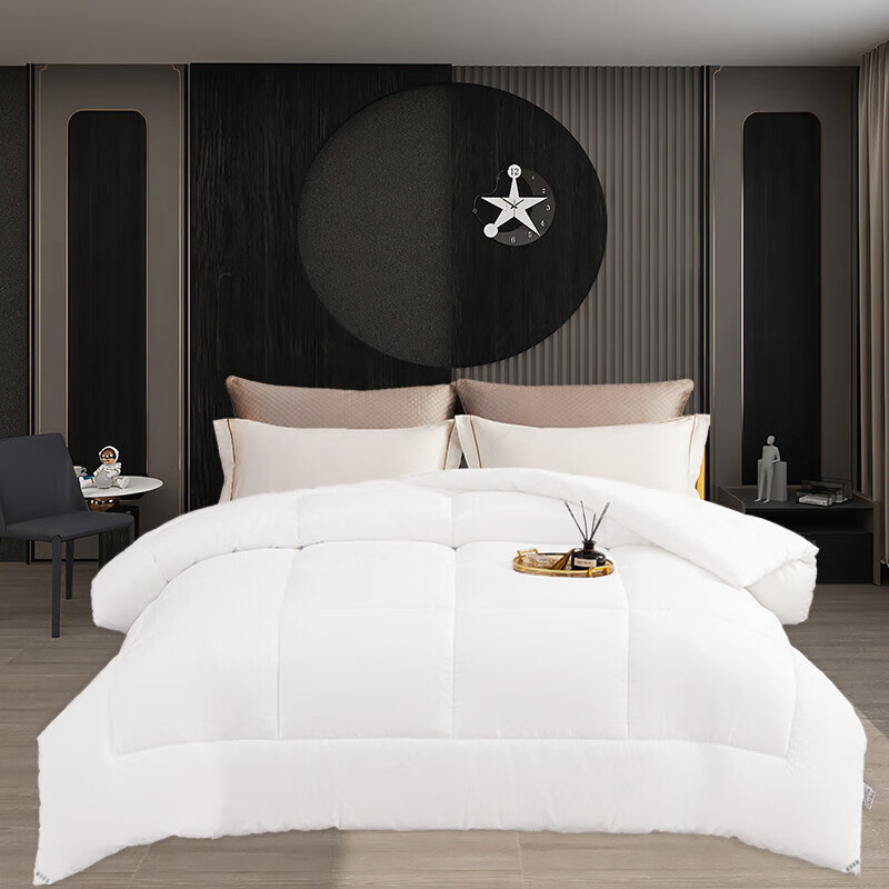 恒源祥羽丝绒被冬季白鹅丝绒冬被8斤加厚10斤保暖被单双人春秋被学生被 双A款赛天丝磨毛被 160x220cm 1.7公斤