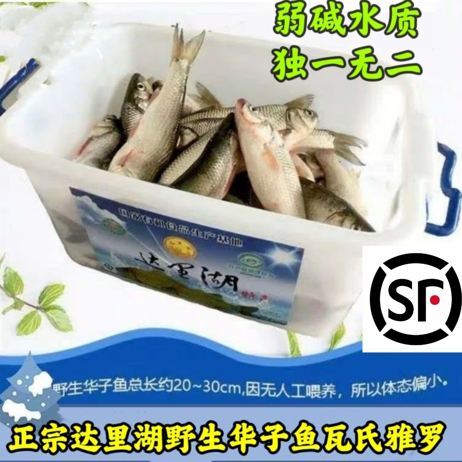 华子鱼正宗达里湖弱碱水质瓦氏雅罗内蒙古克什克腾原产地直发 6斤(6袋