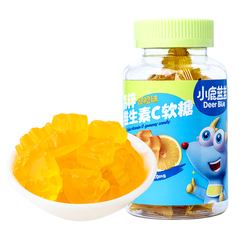 小鹿蓝蓝 高锌维生素C软糖  甜橙味50g