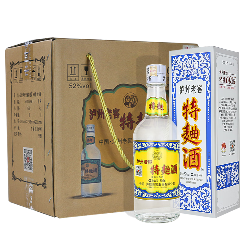 LUZHOULAOJIAO/�����Ͻ� ����60 52�� Ũ���� 500ml 6ƿ 2740Ԫ