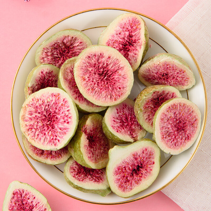 浮闲冻干无花果即食水果脆特大脱水无花果干散装零食 冻干无花果125g