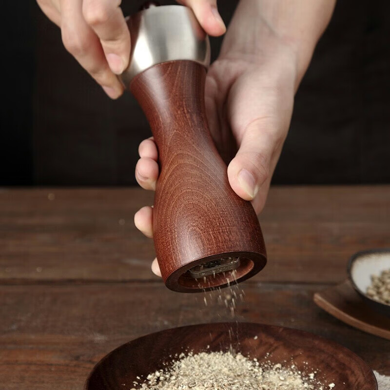onlycook胡椒研磨器 家用手动研磨瓶 黑胡椒粒玫瑰盐海盐花椒调味瓶