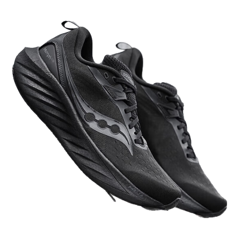 Saucony索康尼勝利22 SE男跑步鞋緩震舒適運(yùn)動鞋黑44