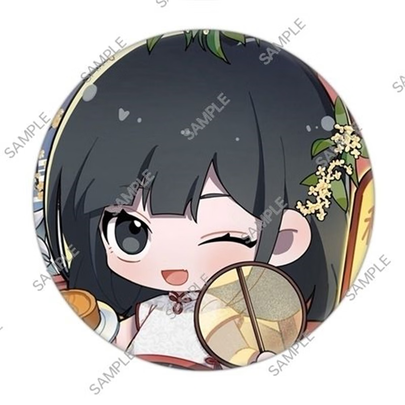 时光代理人周边铅笔风陆光 程小时 乔苓58mm亮膜徽章 乔苓q版大头