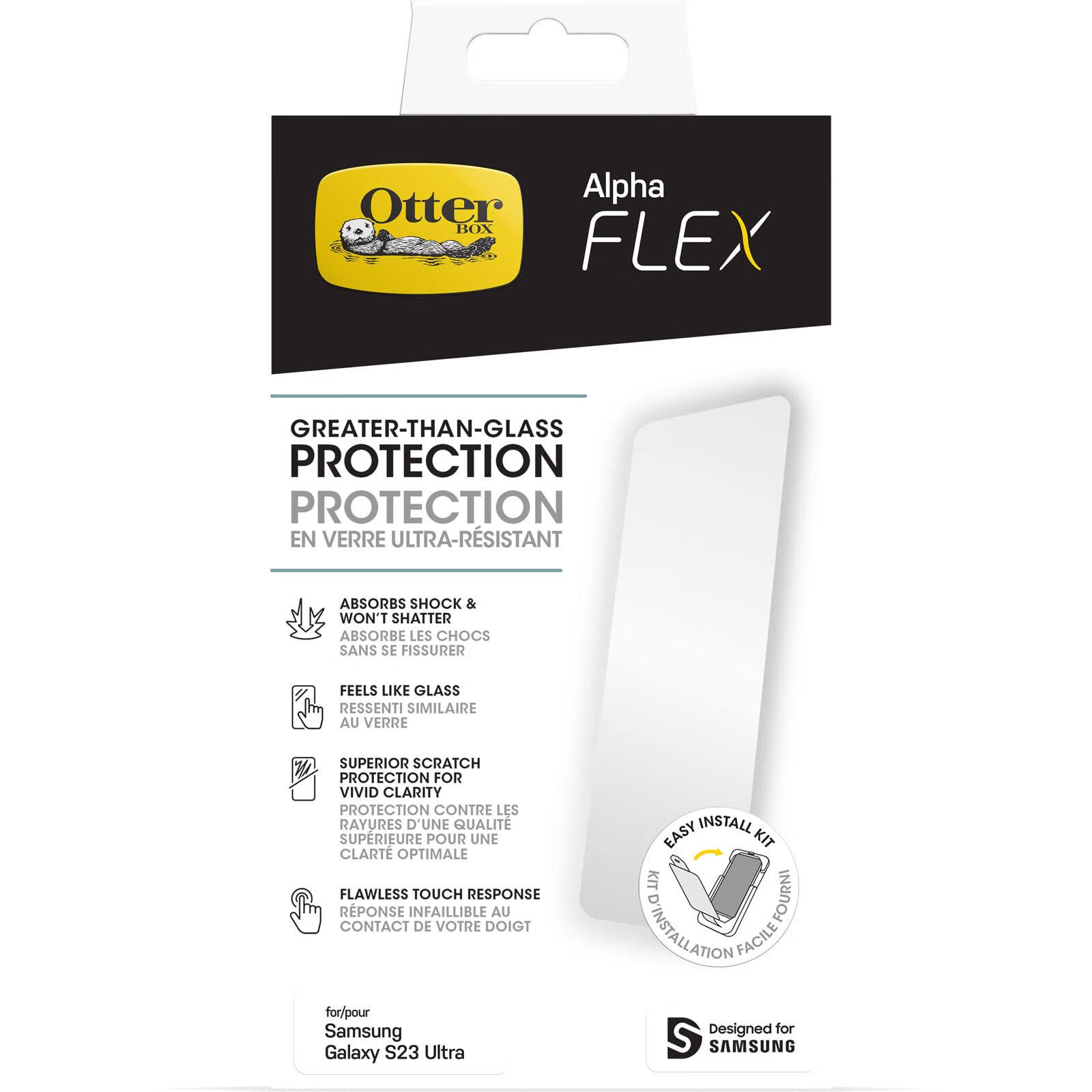 OTTERBOX Alpha Flex 屏幕保护膜 适用于三星 Galaxy S23 Ultra