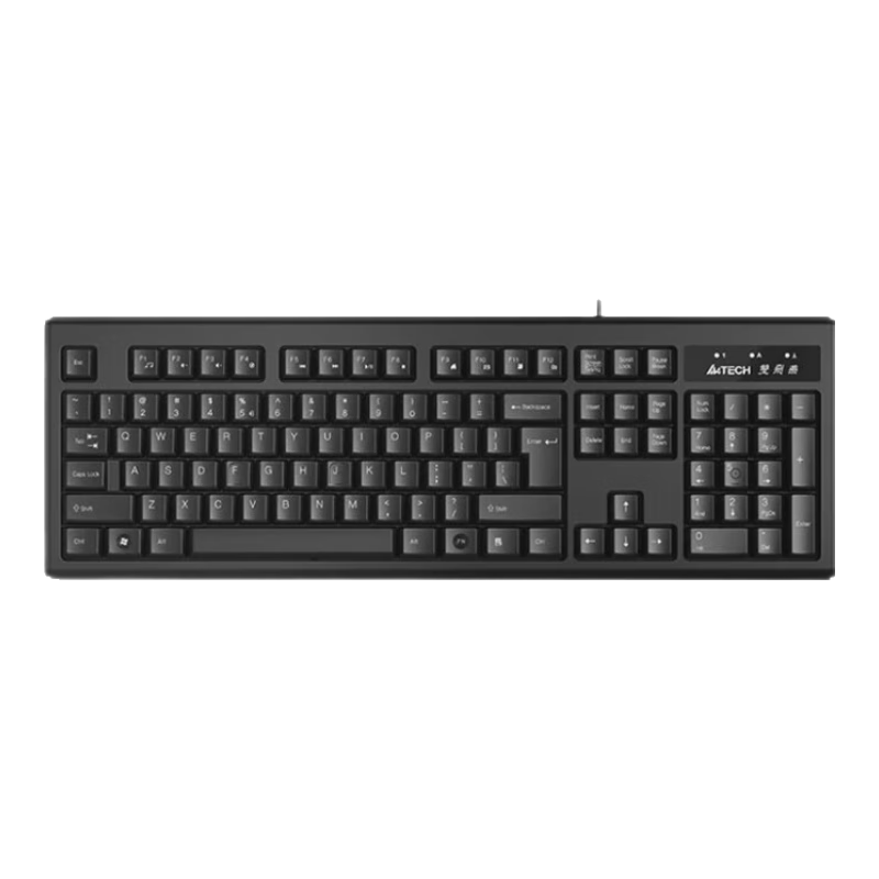 ˫���ࣨA4TECH) WK-100 ���߼��� �칫�����ñ�Ĥ���̱ʼǱ����̨ʽ����ͨ�ü���104�� USB�ӿ� ��ɫ 45Ԫ