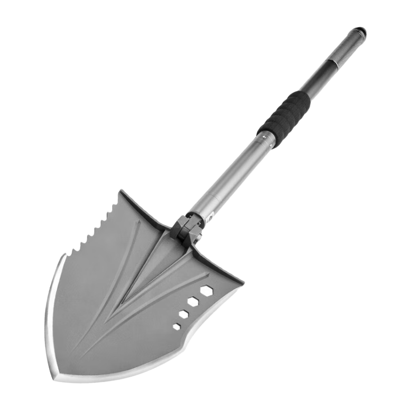 zune lotoo德國軍士進口多能功工兵鏟折疊鐵鍬戶外戰(zhàn)術裝備野外求生救援鏟鍬 響尾蛇-套裝-標配版-軍工鋁箱 配件：鏟面-桿柄-多功能刀-打火棒-強光手電-求生口哨