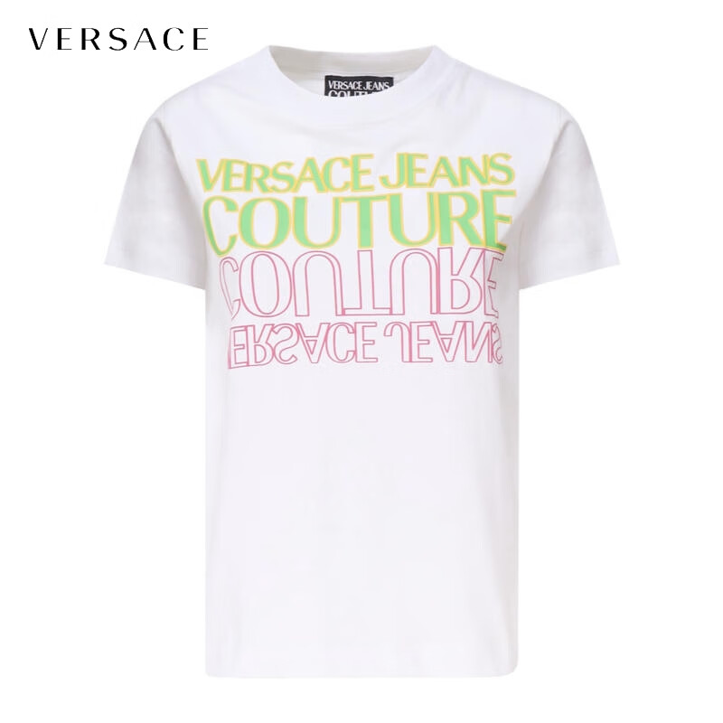 范思哲(versace)七夕礼物 编辑精选女士圆领短袖t恤 003 m