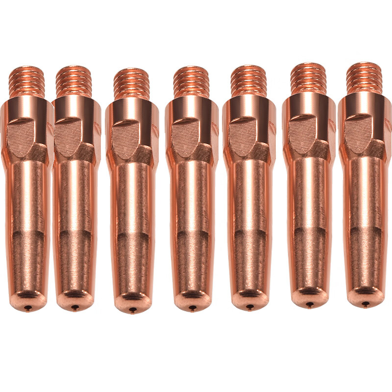 丹盾蓝欣二保焊导电嘴电咀送丝嘴精车紫铜 加粗m6*45 40*0.8mm(10支)
