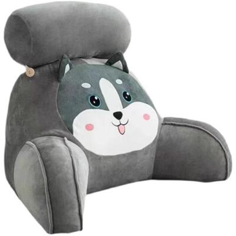 灰色 哈士奇 中号 有拉链 可拆洗 长60cm*