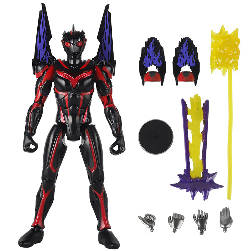 生日礼物赛罗迪迦奥特曼手办全身关节可动模型摆件 黑暗扎基(礼盒装)