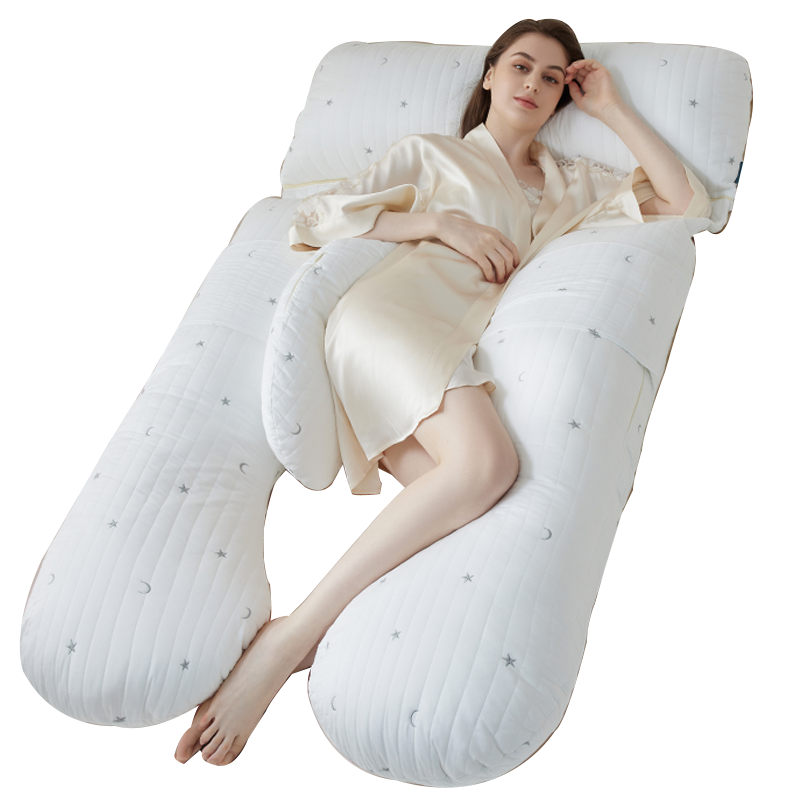 愛(ài)孕孕婦枕頭u型護(hù)腰側(cè)睡枕托腹枕側(cè)臥枕多功能抱枕靠枕孕婦禮物 【NEW科技革新】【宇航級(jí)恒溫】太空艙懸浮睡感